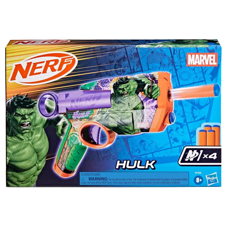 Nerf Marvel Hulk Blaster With 4 Darts
