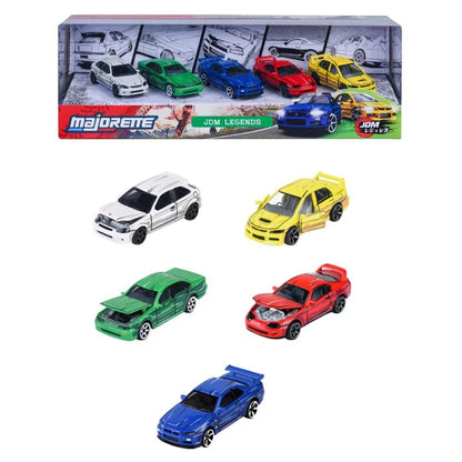 Majorette JDM Legends Anime Japanese Sports Die-cast Car Gift Set (1:64, Pack of 5)
