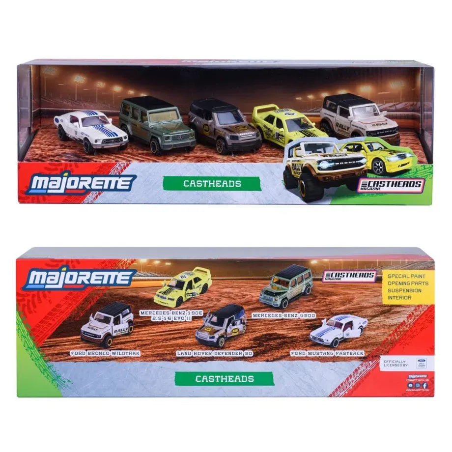 Majorette Castheads Series Off-Road Die-cast Cars Gift Set (1:64, Pack of 5)