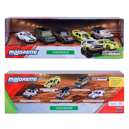 Majorette Castheads Series Off-Road Die-cast Cars Gift Set (1:64, Pack of 5)