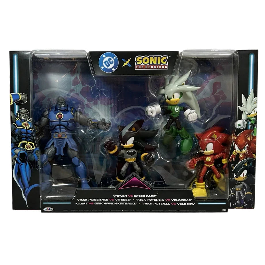 Dc X Sonic The Hedgehog Power Vs Speed Pack (12.7 Cm, Pack Of 4)