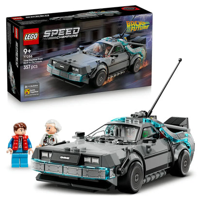 LEGO Speed Champions Time Machine from Back to the Future 77256 Building Toy Set (357 Pieces)