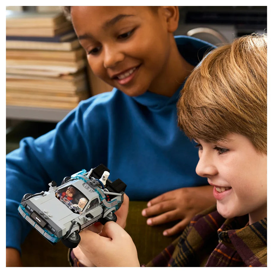 LEGO Speed Champions Time Machine from Back to the Future 77256 Building Toy Set (357 Pieces)