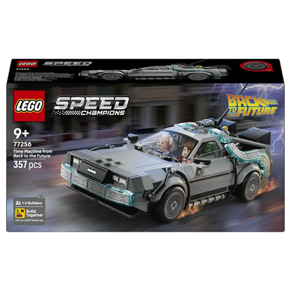 LEGO Speed Champions Time Machine from Back to the Future 77256 Building Toy Set (357 Pieces)