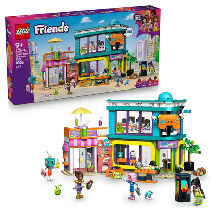 LEGO Friends Comic Book & Game Store 42674 Building Toy Set (1005 Pieces)