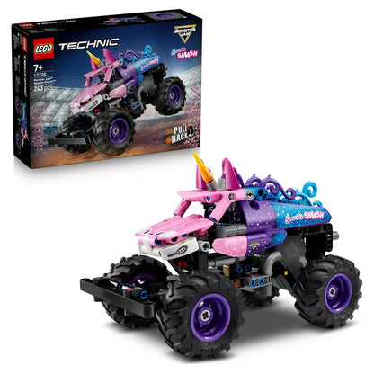 LEGO Technic Monster Jam Sparkle Smash Pull-Back 42220 Building Toy Set (243 Pieces)