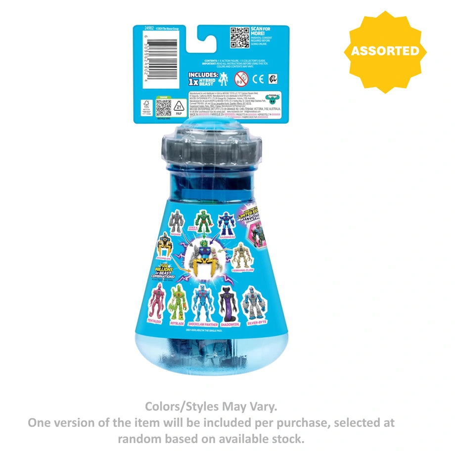 MrBeast Lab Hybrids Hyper Fusion Series Mix & Match Mystery Action Figure (10.16 cm, Assorted)