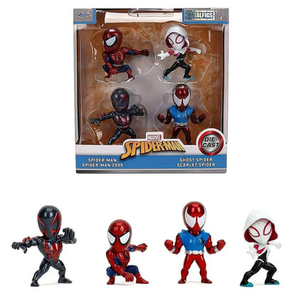 Jada Toys MetalFigs Marvel Spider-Man Die-cast Figures 4-Pack (6.35 cm)