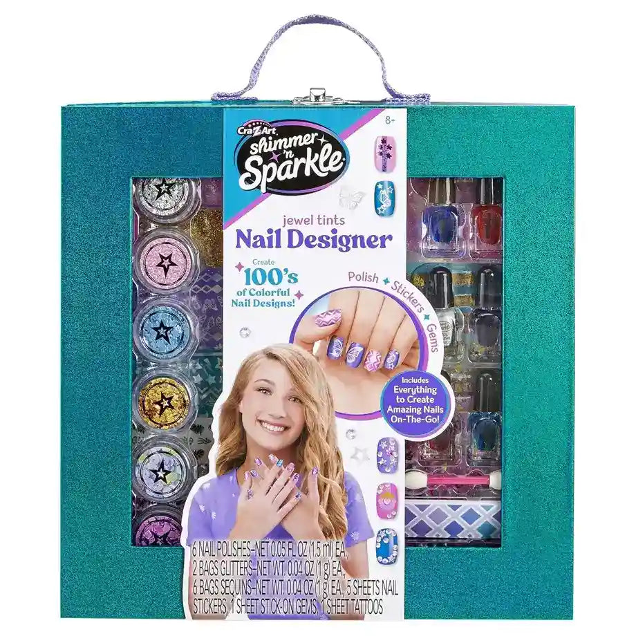 Cra-Z-Art Shimmer 'n Sparkle Jewel Tints Nail Designer Kit