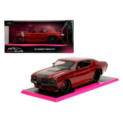 Jada Pink Slips 1971 Chevrolet Chevelle SS Die-cast Car (1:24, Red/Black)