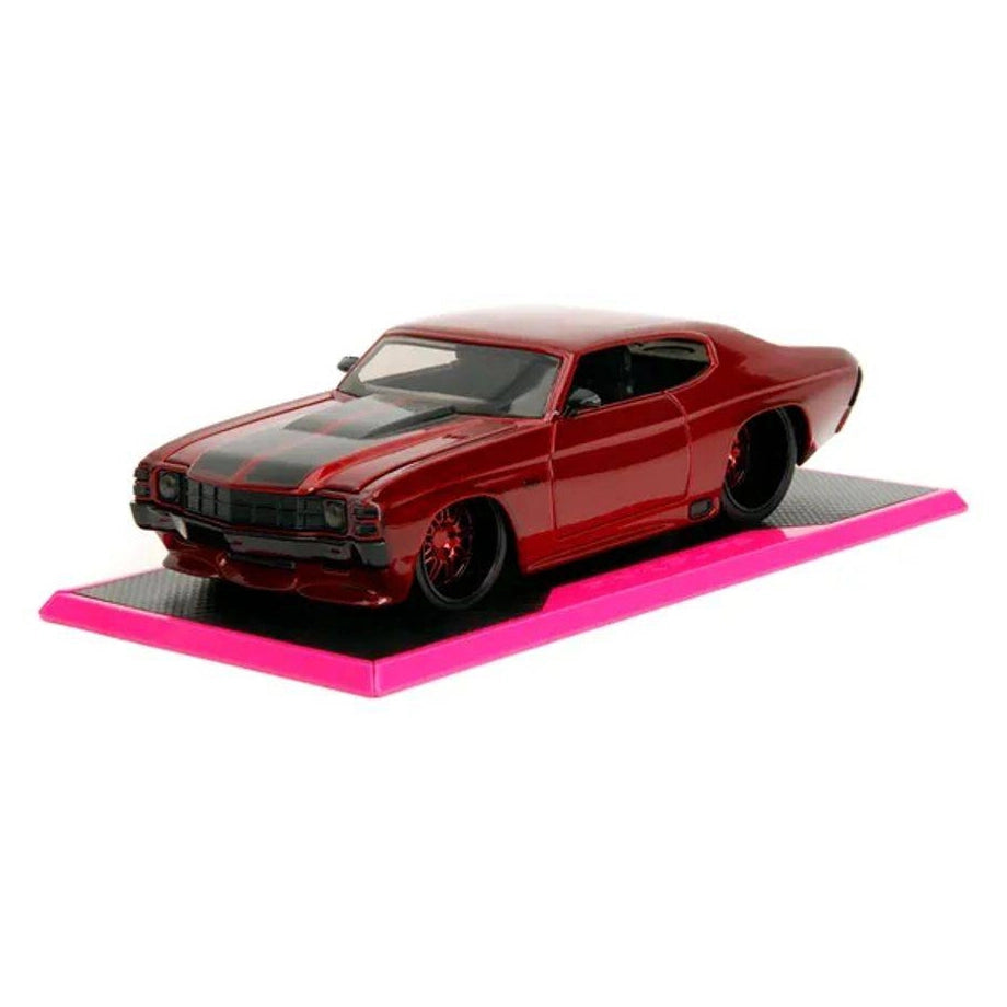 Jada Pink Slips 1971 Chevrolet Chevelle SS Die-cast Car (1:24, Red/Black)