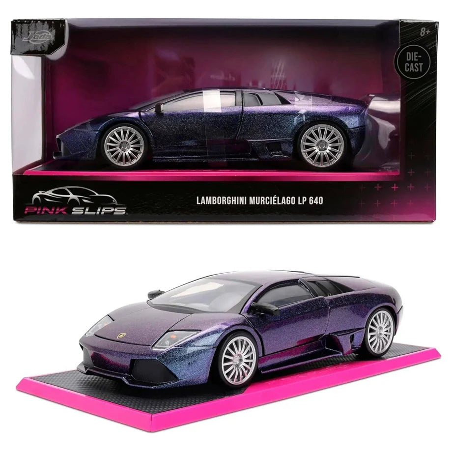 Jada Pink Slips Lamborghini Murciélago LP 640 Die-cast Car (1:24, Purple)