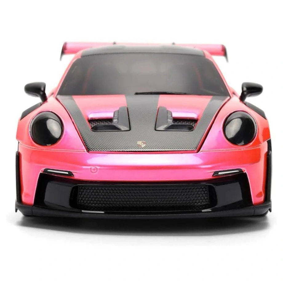 Jada Pink Slips Porsche 911 GT3 RS (992) Die-cast Car (1:24, Pink/Black)
