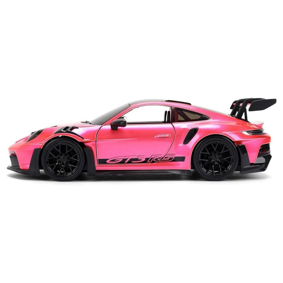 Jada Pink Slips Porsche 911 GT3 RS (992) Die-cast Car (1:24, Pink/Black)