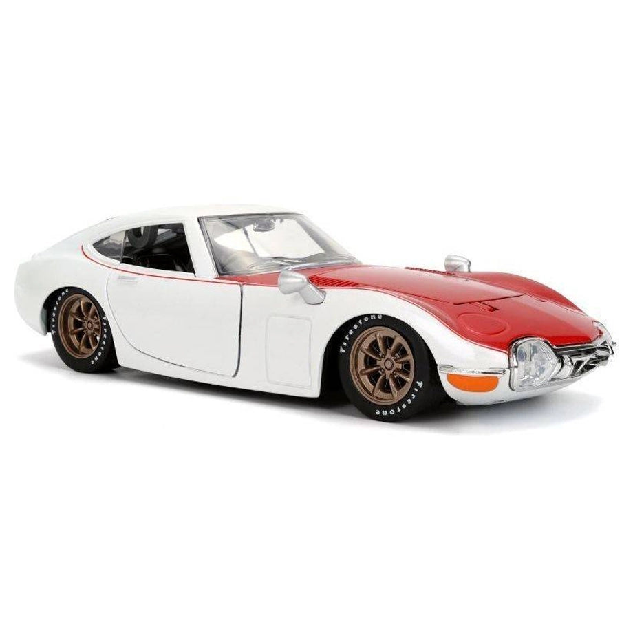 Jada Pink Slips 1967 Toyota 2000GT Die-cast Car (1:24, Red/White)