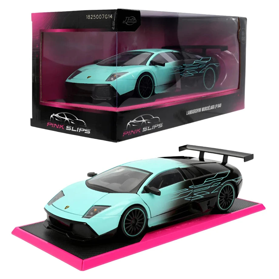 Jada Pink Slips Lamborghini Murciélago LP 640 Die-cast Car (1:24, Mint Green/Black)