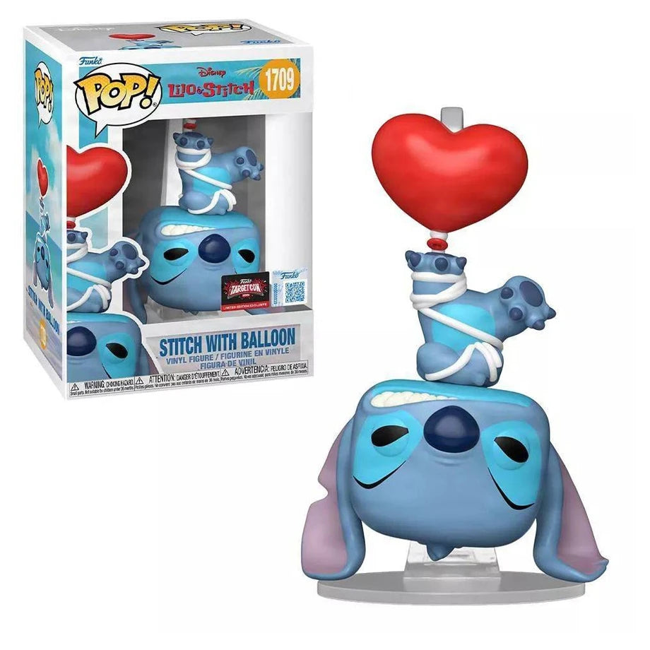 Funko POP! Disney Lilo & Stitch Stitch with Balloon Vinyl Figure (14 cm)
