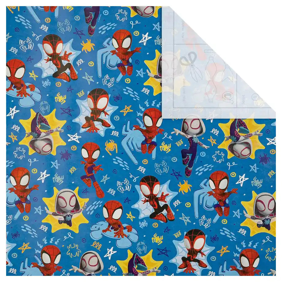 Hallmark Marvel Spidey and His Amazing Friends Gift Roll Wrap (2 m)
