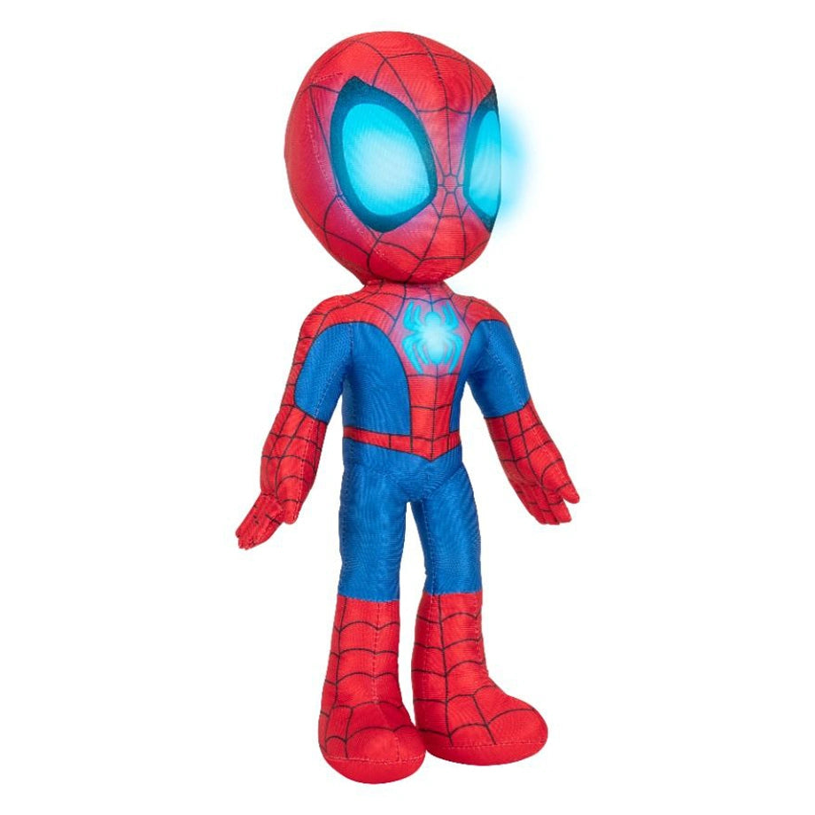 Disney Junior Marvel Spidey and His Amazing Friends Glow Webs Spidey Plush Toy (35.56 cm)