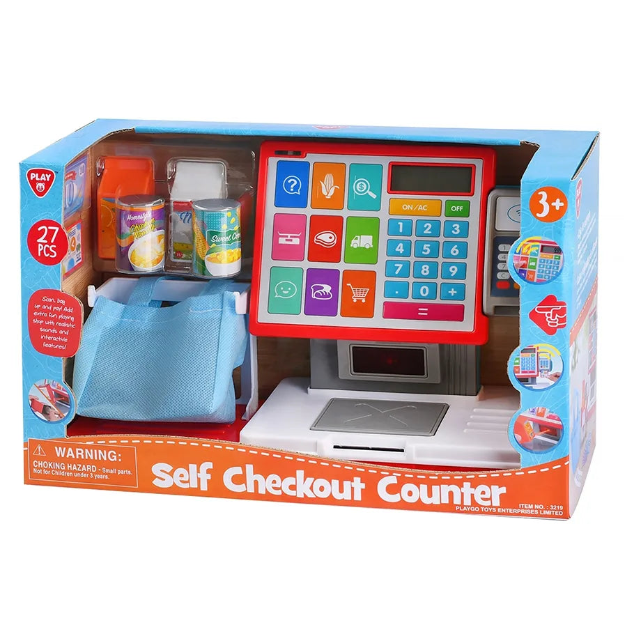 Playgo Self Checkout Counter Playset (27 Pieces)
