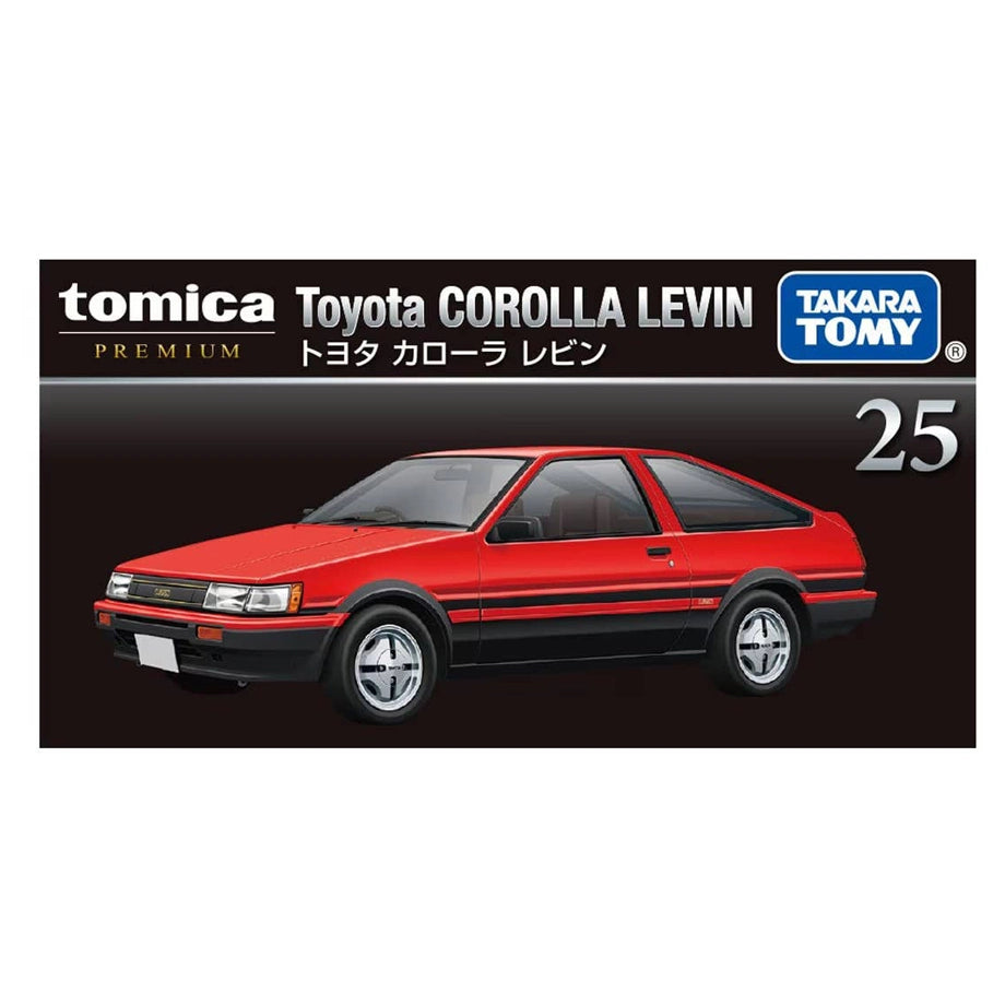 Takara Tomy Tomica Premium 25 Toyota Corolla Levin Die-cast Car (1:62, Red/Black)