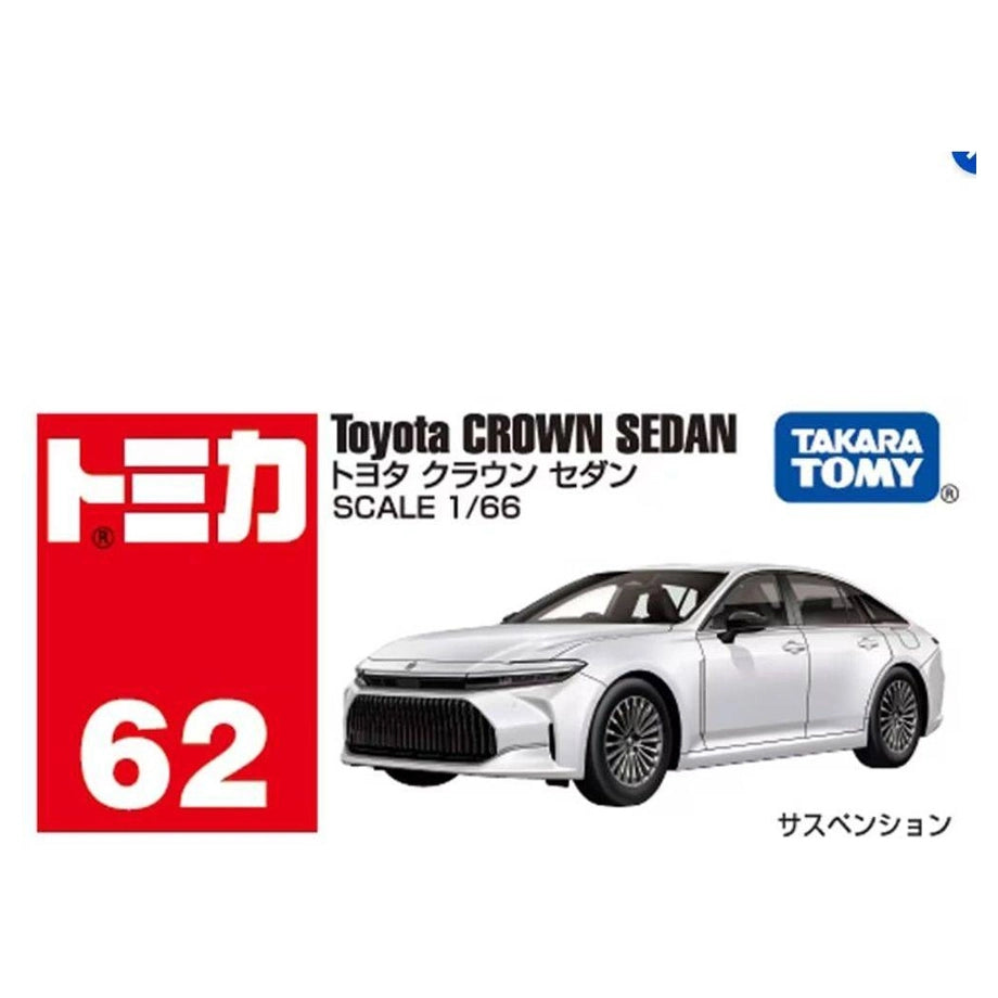 Takara Tomy Tomica 62 Toyota Crown Sedan Die-cast Car (1:66, White)