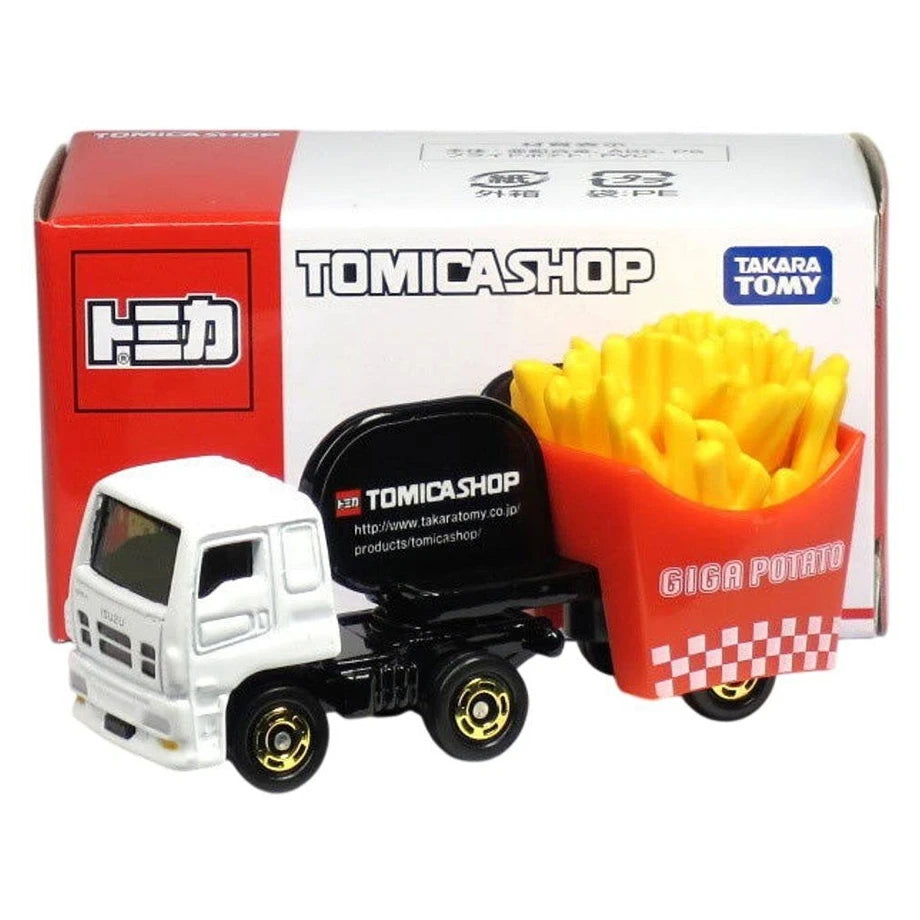 Takara Tomy Tomica 55 Isuzu Giga Fried Potato Die-cast Truck (1:64, Red/Yellow)