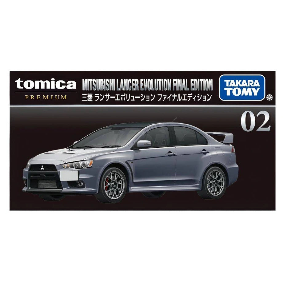 Takara Tomy Tomica Premium 02 Mitsubishi Lancer Evolution Final Edition Die-cast Car (1:62, Silver)
