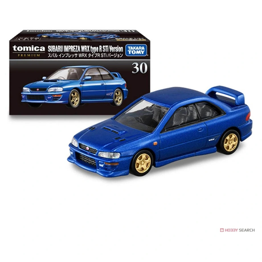 Takara Tomy Tomica Premium 30 Subaru Impreza WRX Type R STI Version Die-cast Car (1:64, Blue)