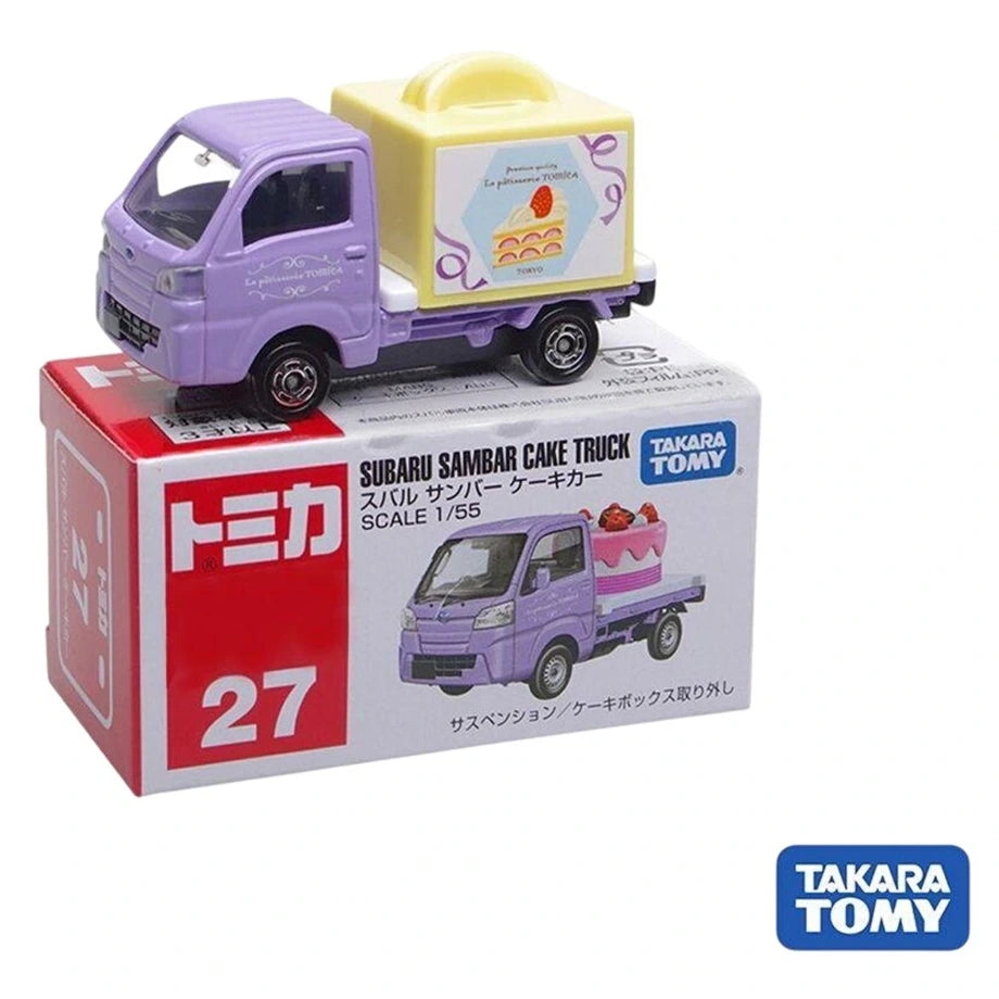 Takara Tomy Tomica 27 Subaru Sambar Cake Die-cast Truck (1:55, Purple)