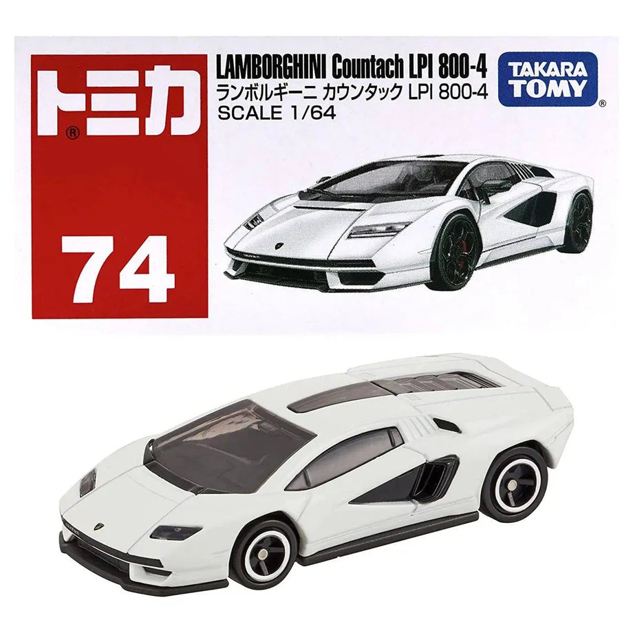 Takara Tomy Tomica 74 Lamborghini Countach Lpi 800-4 Die-Cast Car (White, 1:64)