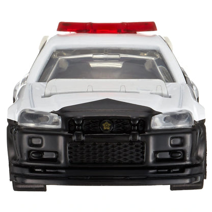 Takara Tomy Tomica 1 Nissan Skyline GT-R (BNR34) Police Die-cast Car (1:62, White/Black)