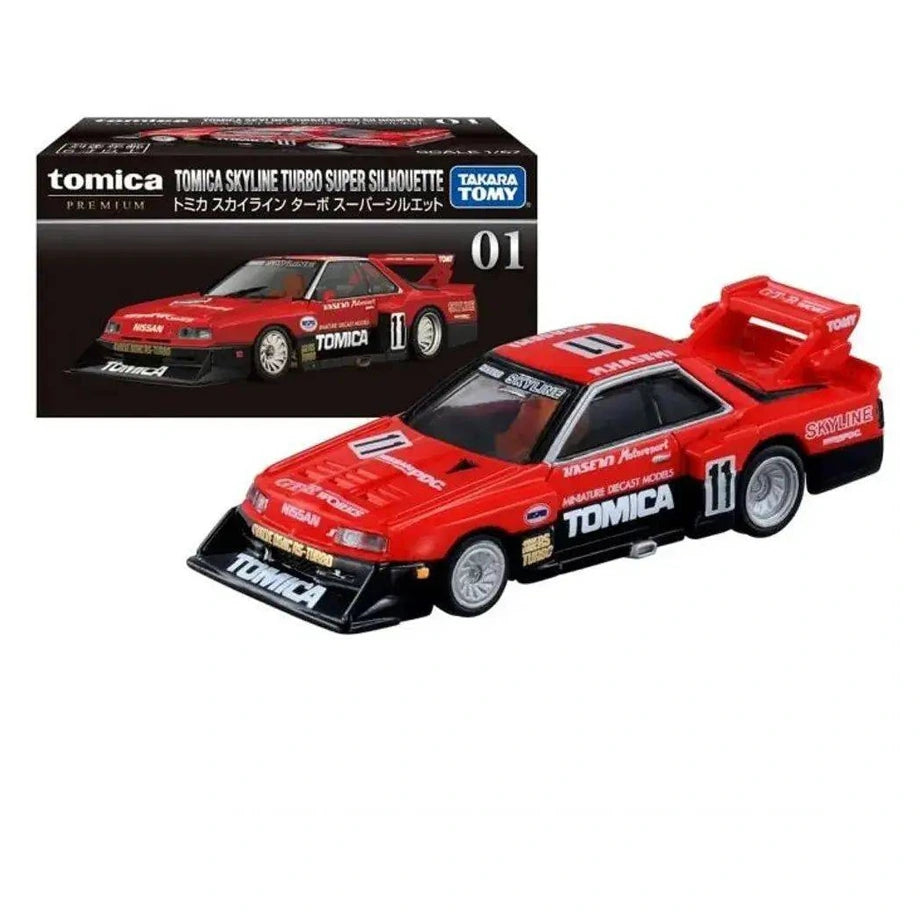 Takara Tomy Tomica Premium 01 Nissan Skyline Turbo Super Silhouette #11 Die-cast Car (1:67, Red)