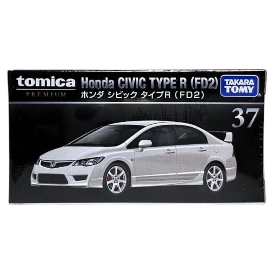 Takara Tomy Tomica Premium 37 Honda Civic Type R (Fd2) Die-Cast Car (White, 1:64)
