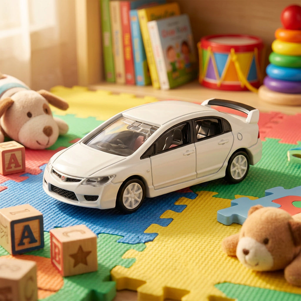 Takara Tomy Tomica Premium 37 Honda Civic Type R (Fd2) Die-Cast Car (White, 1:64)