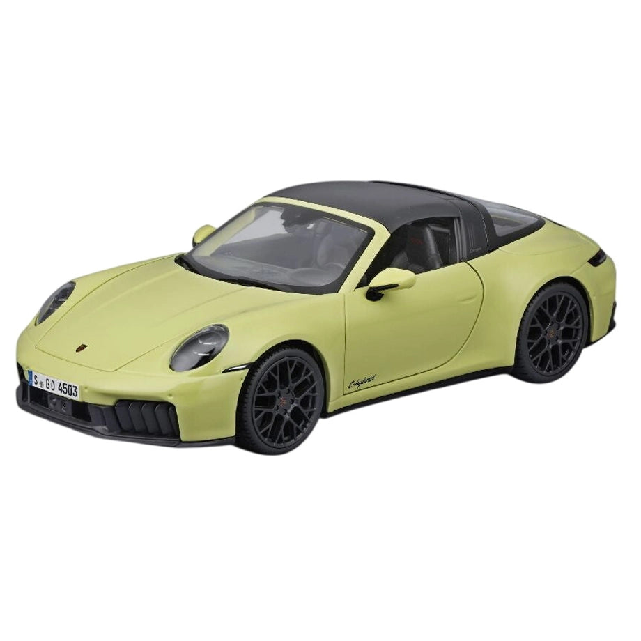 Maisto Special Edition Porsche 911 Targa 4 GTS Hybrid Die-cast Car (1:18, Yellow)