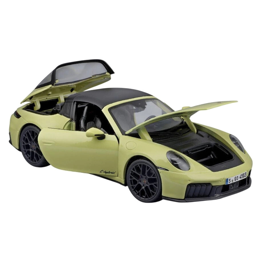 Maisto Special Edition Porsche 911 Targa 4 GTS Hybrid Die-cast Car (1:18, Yellow)