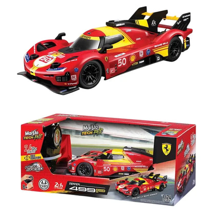Maisto Tech 24H Le Mans 2024 Ferrari 499P RC Car (1:24, Red/Yellow)