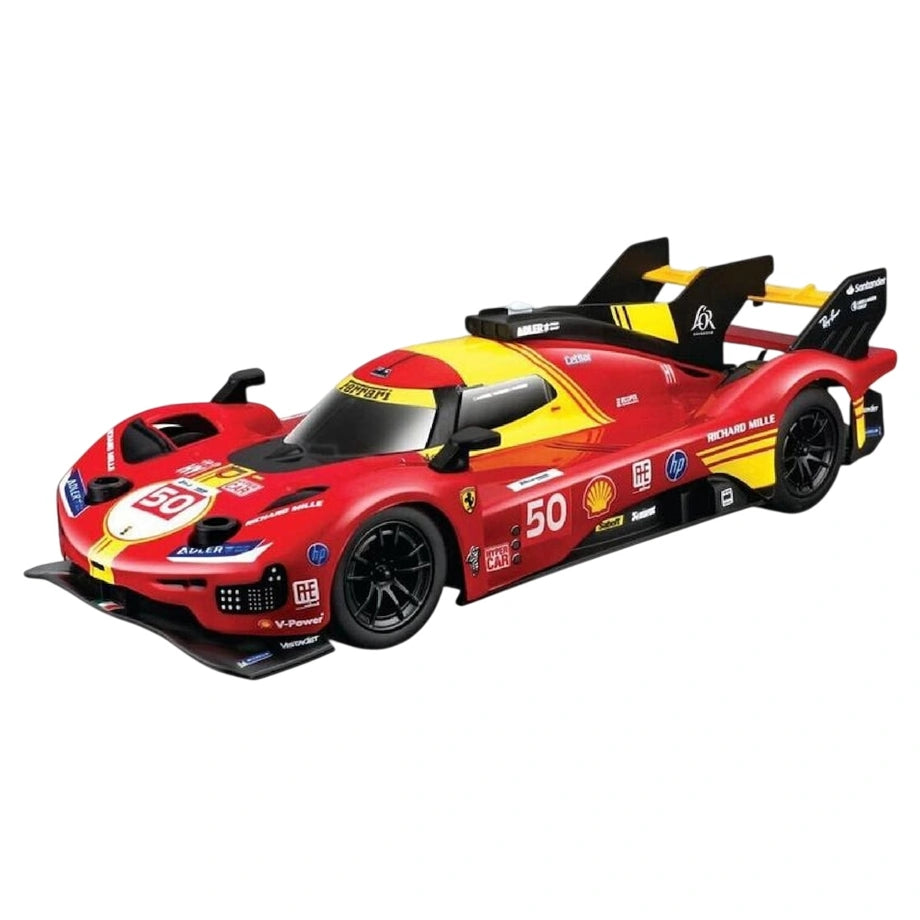Maisto Tech 24H Le Mans 2024 Ferrari 499P RC Car (1:24, Red/Yellow)