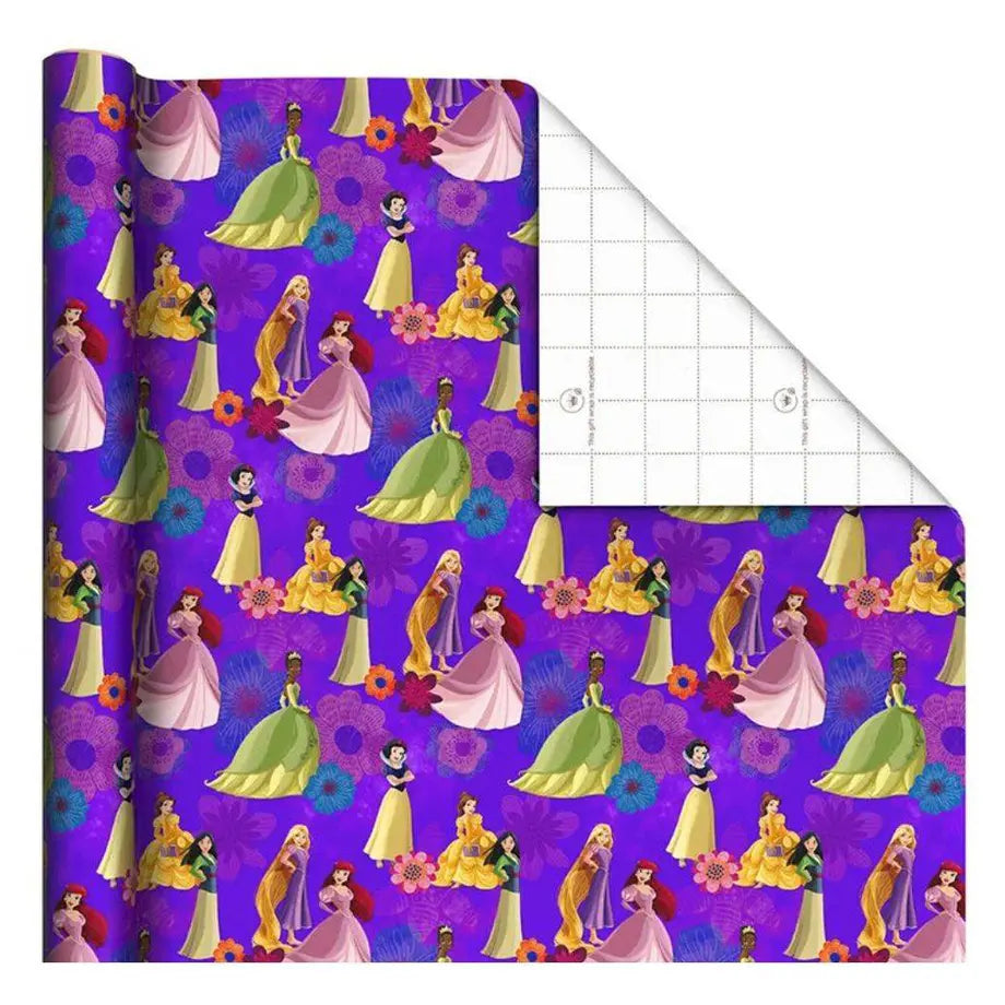 Hallmark Disney Princess Floral Gift Roll Wrap (2 m, Purple)
