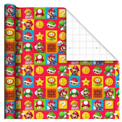 Hallmark Nintendo Super Mario Gift Roll Wrap