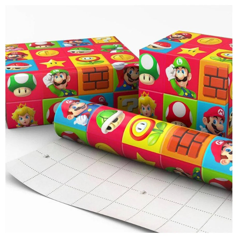Hallmark Nintendo Super Mario Gift Roll Wrap