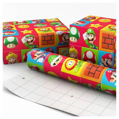 Hallmark Nintendo Super Mario Gift Roll Wrap