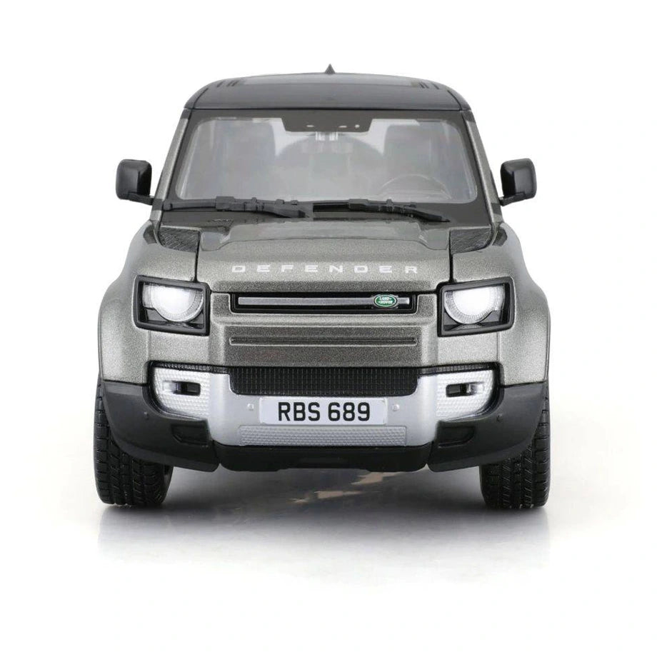 Bburago Land Rover Defender 110 2022 Die-Cast Car (1:24, Silver/Black)