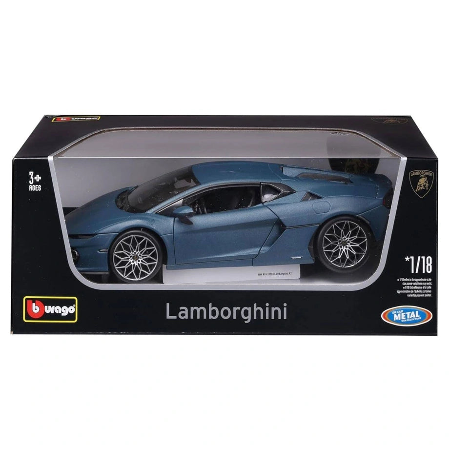 Bburago Lamborghini Temerario Die-Cast Car (1:18, Blue)