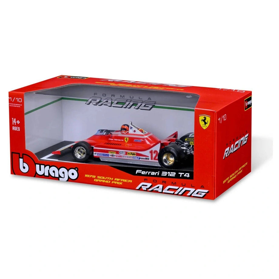 Bburago Ferrari 312 T4 #12 Gilles Villeneuve Die-Cast Car (1:18, Red)