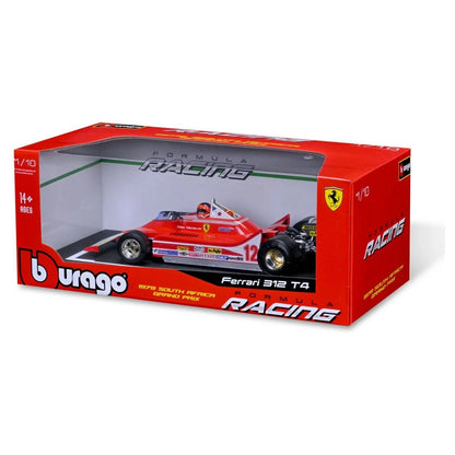 Bburago Ferrari 312 T4 #12 Gilles Villeneuve Die-Cast Car (1:18, Red)