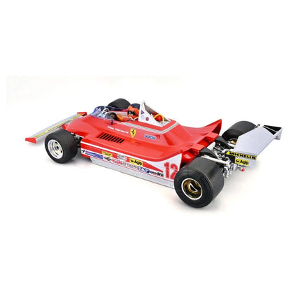 Bburago Ferrari 312 T4 #12 Gilles Villeneuve Die-Cast Car (1:18, Red)