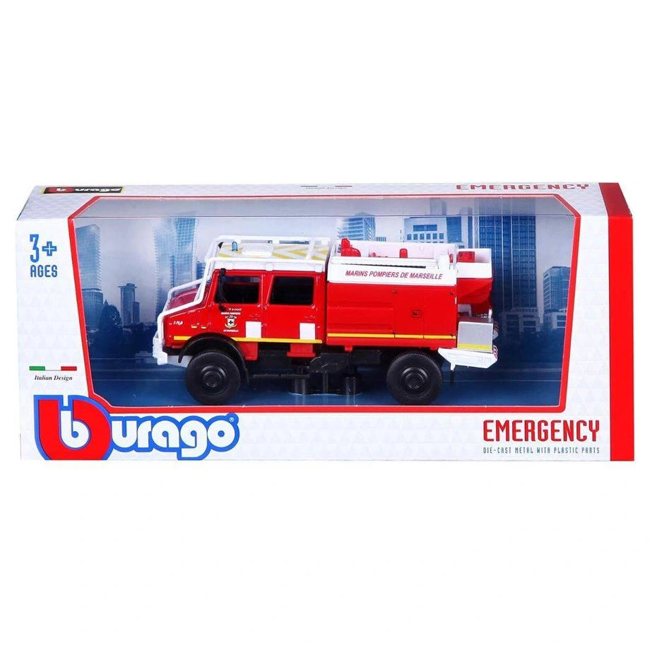 Bburago Mercedes-Benz Unimog U5023 Vehicle (1:52, Red)