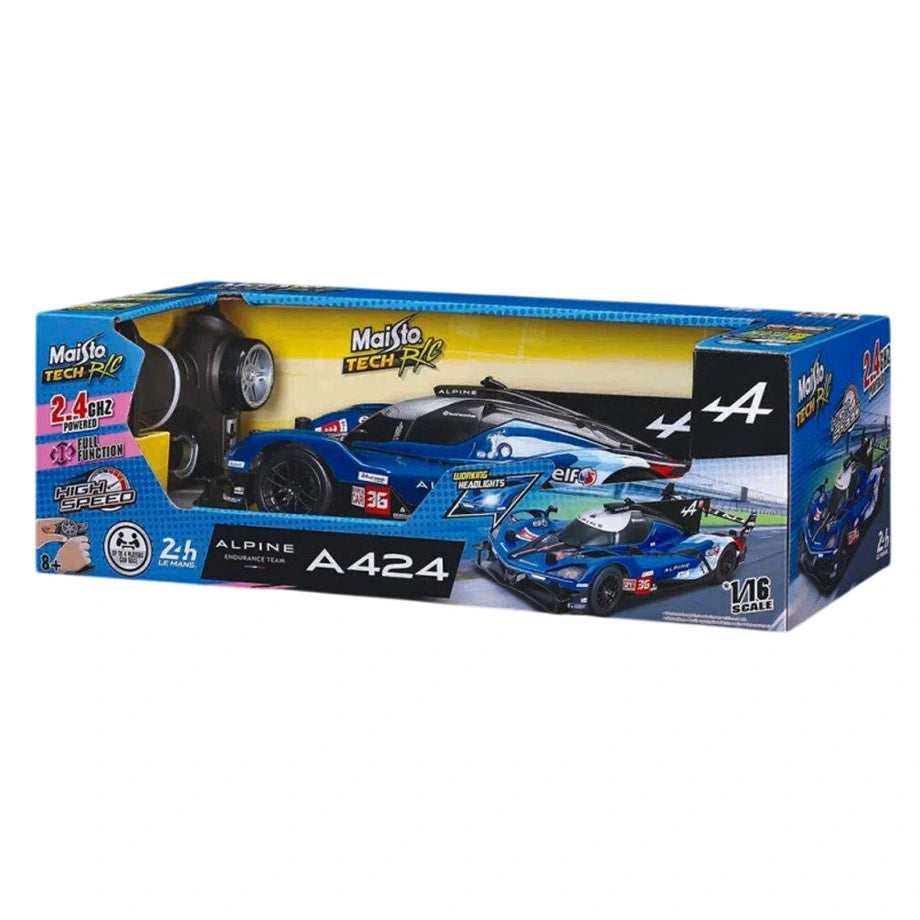 Maisto Tech Alpine Endurance Team A424 RC Car (Blue/Black)